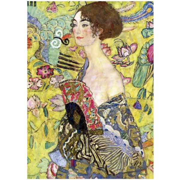 Puzzle 1000 pieces: Lady with a fan - Educa-19932