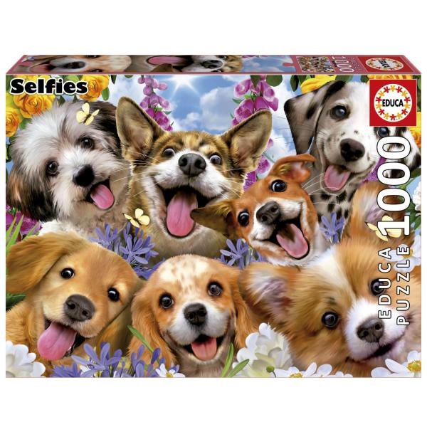1000 piece puzzle: Selfie Puppies, Howard Robinson - Educa-19931