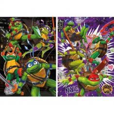 Puzzle 2 x 500 Teile: Ninja Turtle