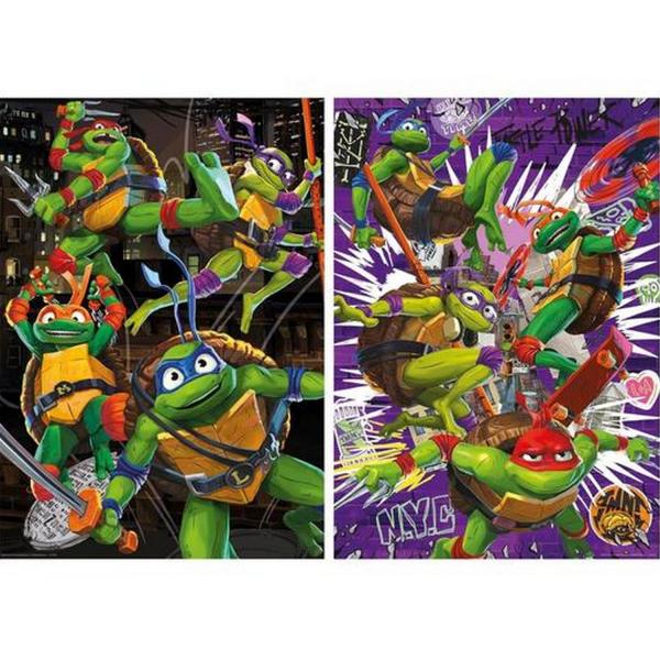 Puzzle 2 x 500 Teile: Ninja Turtle - Educa-19916