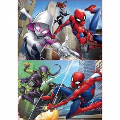 Puzzle de 2 x 48 piezas: Spiderman