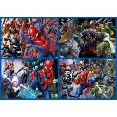 Puzzle de 50 à 150 pièces : 4 puzzles :  Spiderman