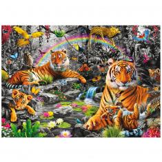 Puzzle 1500 pièces : Jungle Radieuse  
