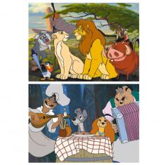 2 x 48-teiliges Puzzle: Disney