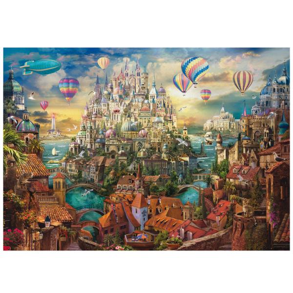 8000 piece jigsaw puzzle:Dream City - Educa-19570