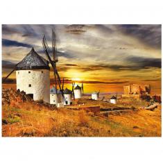 1500 piece jigsaw puzzle:Windmills, Consuegra