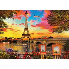 Puzzle 3000 pièces : Coucher de soleil à Paris