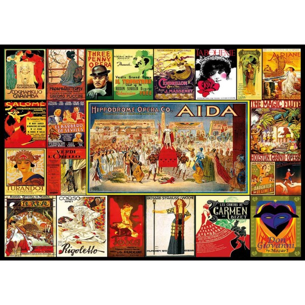 Puzzle 3000 pièces : Collage d'opéras - Educa-17676