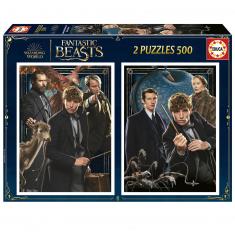  2 x 500 piece Puzzle : Fantastic Beasts  