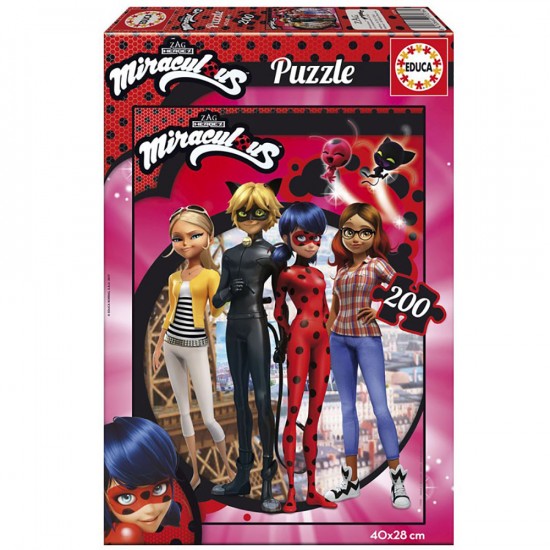 Puzzle 150 pièces Nathan Ladybug et Chat Noir Miraculous - Puzzle
