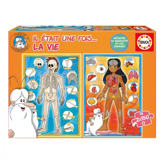 Il était Une Fois La Vie Age Puzzles 2 x 150 pièces : Il était une fois la vie : Découvre le
