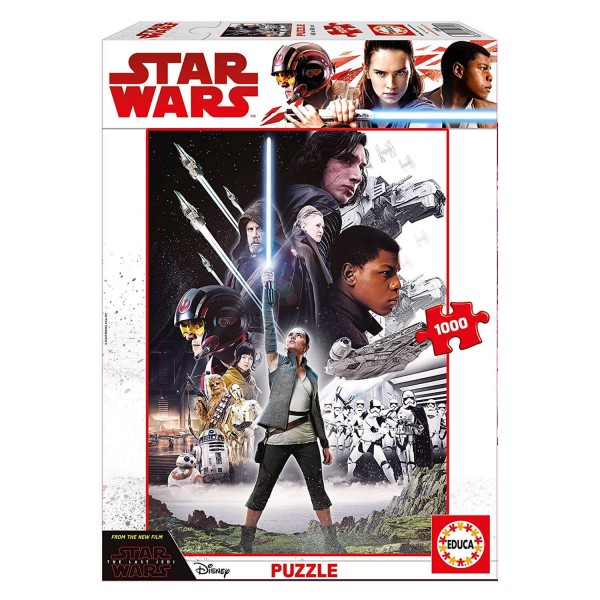Puzzle 1000 pièces : Star Wars : Les derniers Jedi - Educa-17465