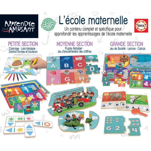 Kit Ecole Maternelle Apprendre C’est Amusant - Jeux et jouets Educa ...