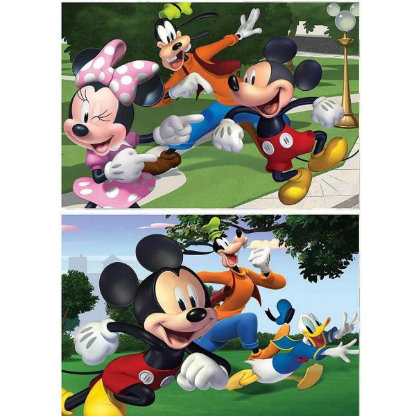 Puzzles de 2 x 48 piezas: Mickey y sus amigos - Educa-18885