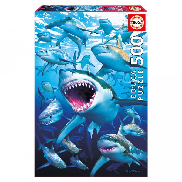 Puzzzle 500 pièces :  Club de requins - Educa-17085