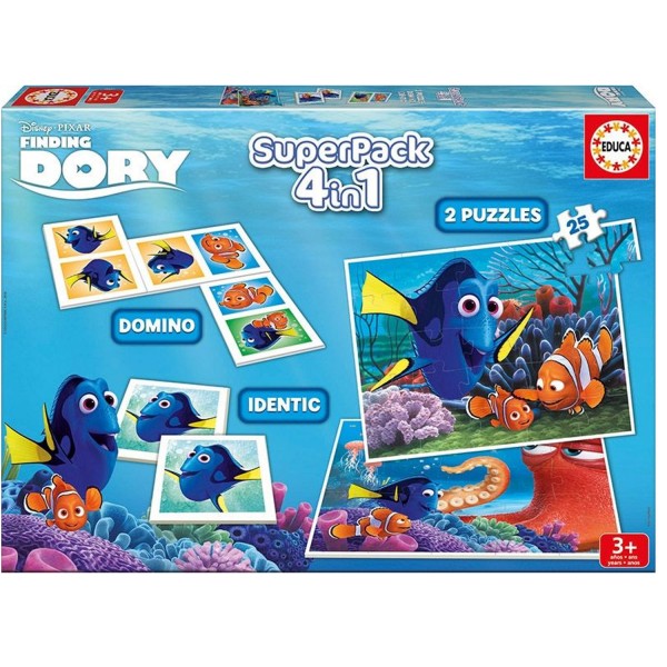 Superpack Dory : Domino, Identic et puzzles - Educa-16691