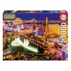 1000 pieces puzzle: fluorescent Las Vegas