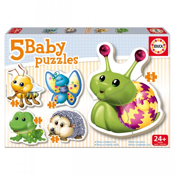 Baby puzzle : 5 puzzles : Les animaux de la forêt - Educa-15892