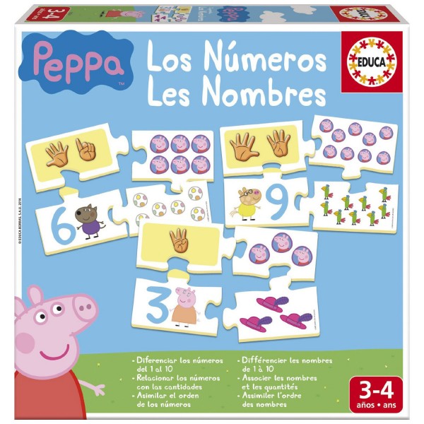 Ich lerne Zahlen: Peppa Pig - Educa-16224