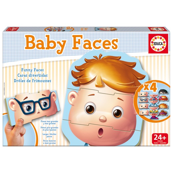 Jeu éducatif : Baby Faces - Educa-15864