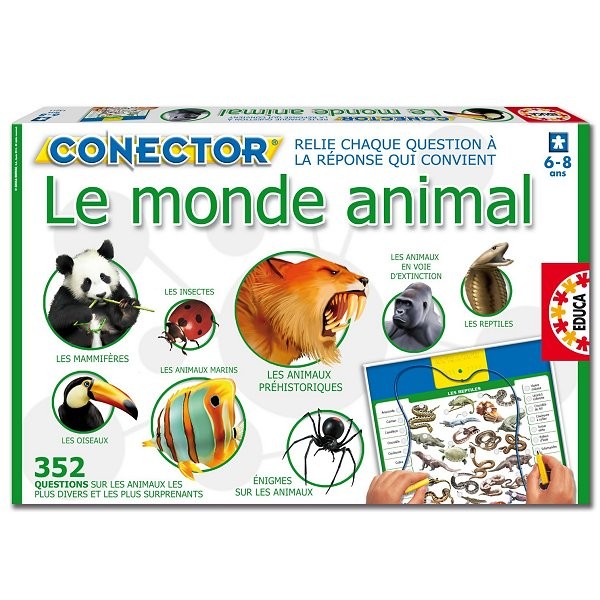 Jeu éducatif Conector : Le monde animal - Educa-15211A