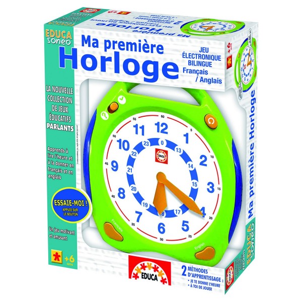 Ma première horloge Jeu électronique bilingue - Educa-14564