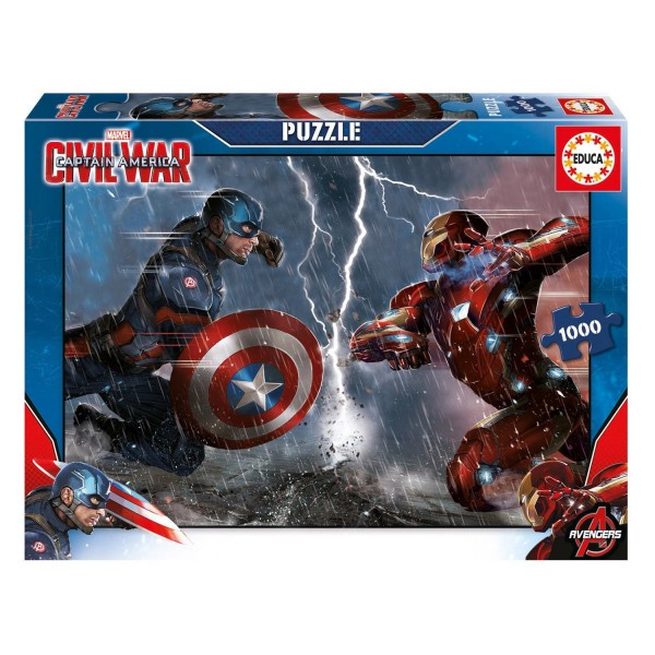 Puzzle 1000 pièces : Captain America, Civil War - Educa-16703