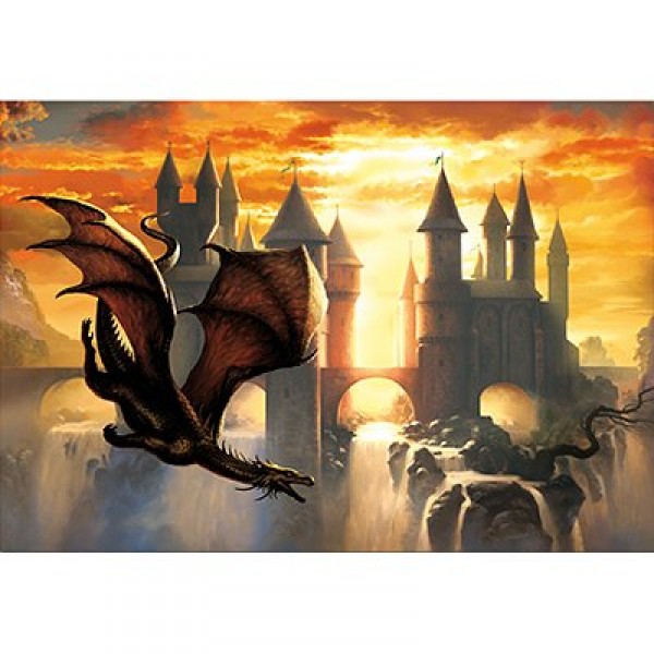 Puzzle 1000 pièces - Ciruelo : Le dragon du crépuscule - Educa-14151
