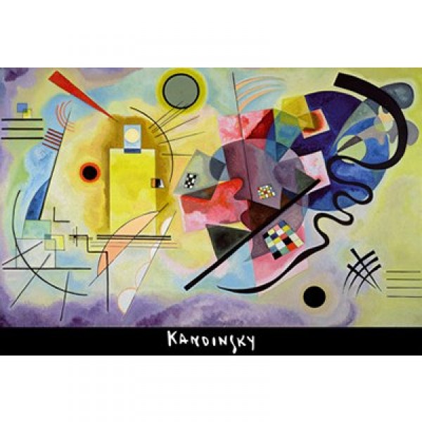 Puzzle 1000 pièces - Kandinsky : Jaune, Rouge, Bleu - Educa-14466