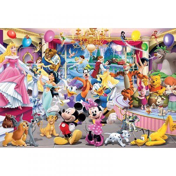 Puzzle 1000 pièces - Les personnages de Disney à la fête - Educa-14074