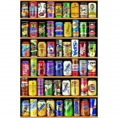 Puzzle de 1000 piezas - Serie en miniatura: Latas de bebidas