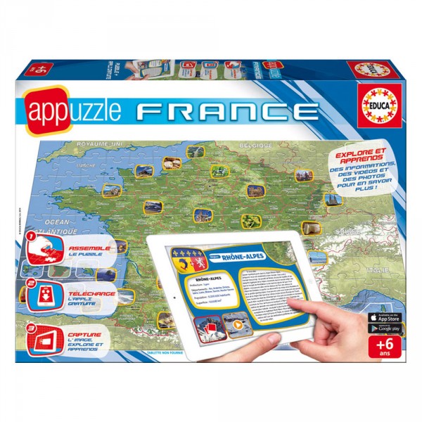 Puzzle 150 pièces : Appuzzle France - Educa-15947