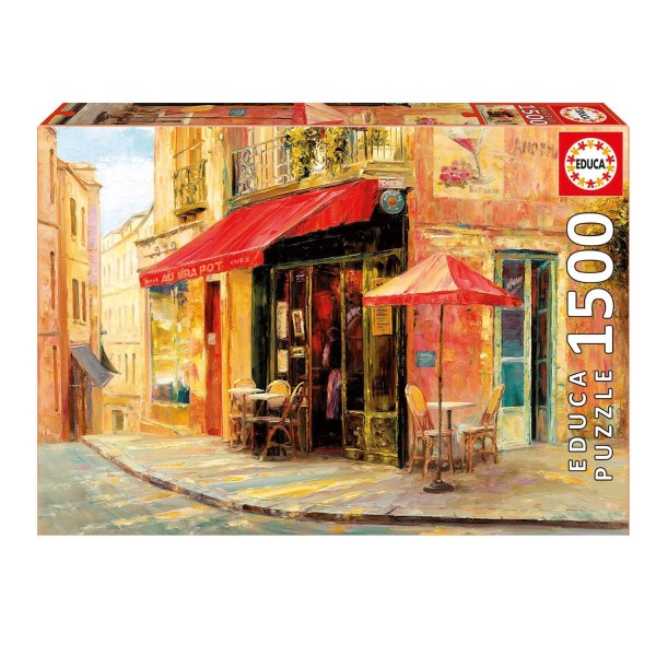 Puzzle 1500 pièces :  Hillside café -  Haixia Liu - Educa-17123