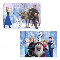 Puzzle de 2 x 100 piezas: Frozen