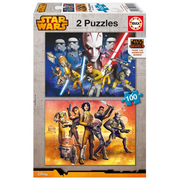Puzzle 2 x 100 pièces : Star Wars Rebels - Educa-16169
