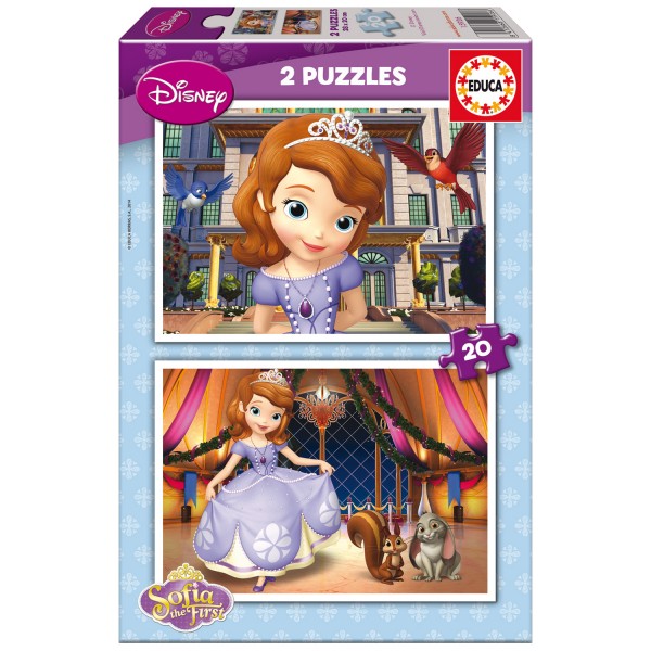 Puzzle 2 x 20 pièces : Princesse Sofia - Educa-15926