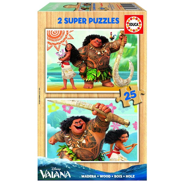 Puzzle 2 x 25 pièces : Vaiana - Educa-16949