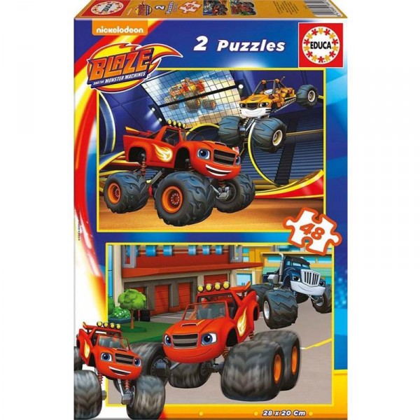 Puzzle 2 x 48 pièces : Blaze et les Monster Machines - Educa-16821