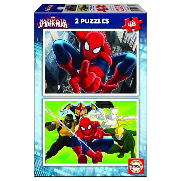 Puzzle Spider-Man - EDUCA - 2x48 pièces - Pour enfants dès 4 ans