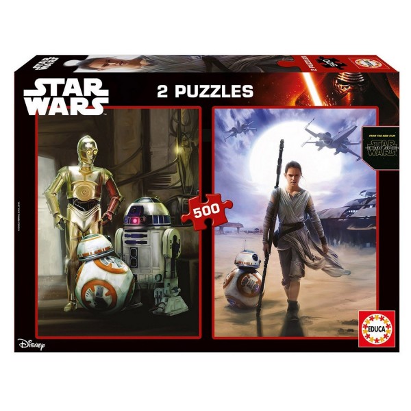 Puzzle 2 x 500 pièces : Star Wars épisode VII - Educa-16523