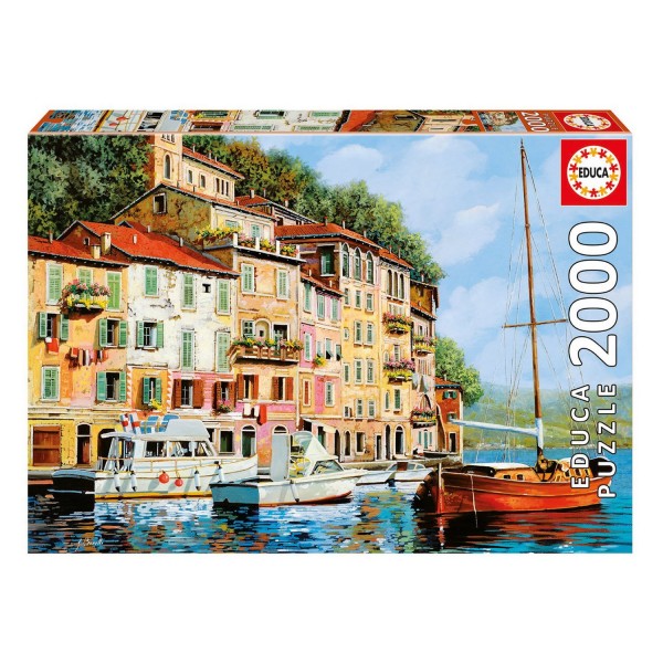Puzzle 2000 pièces : La Barca Rossa Alla Calata - Educa-16776