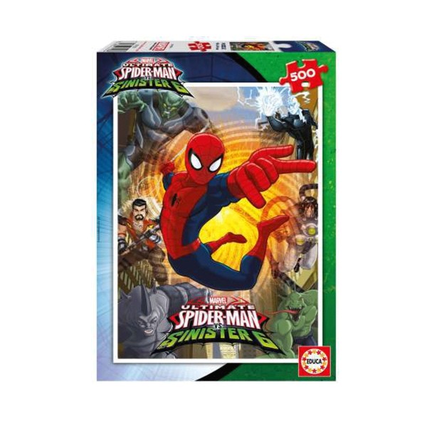 Puzzle 500 pièces : Ultimate Spider-Man VS Sinister 6 - Educa-17155