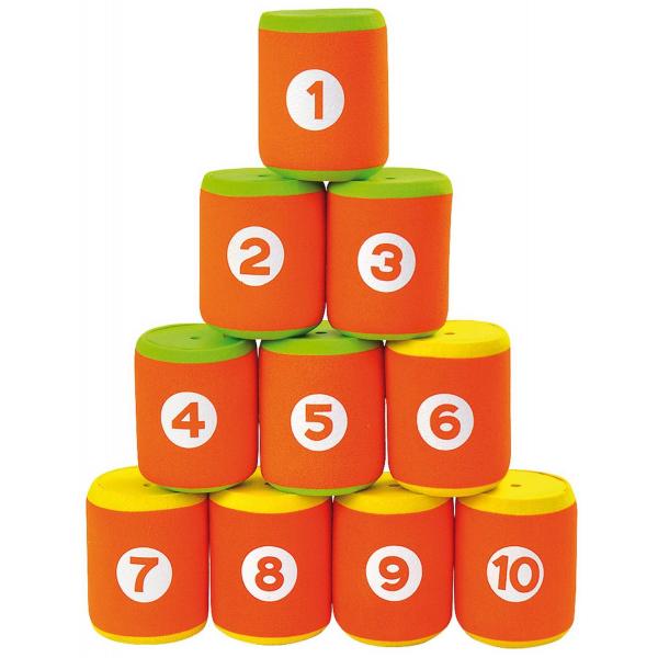 Set de 10 cilindros para derribar + 2 bolas - Eduplay-170195