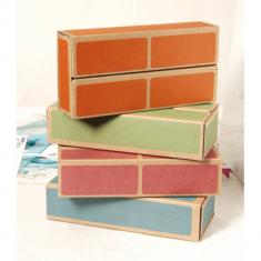 Set of 20 rigid cardboard building blocks