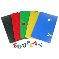 Mousse caoutchoutée, lettres, set de 130
