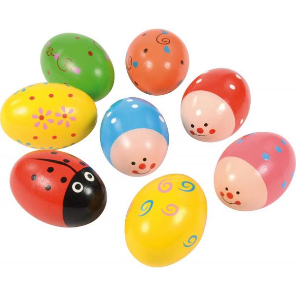 Motif rattle eggs set of 8 - Eduplay-121026