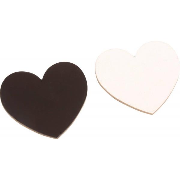 Magnetic Canvas Hearts Small set of 12 - Eduplay-210311