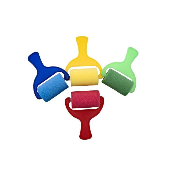 Sponge Rollers - 7cm (4) Assorted Colours - Eduplay-370004
