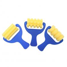 Set of 3 sponge rollers for painting