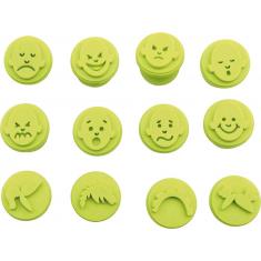 Tampons encreurs émotions 12 pièces